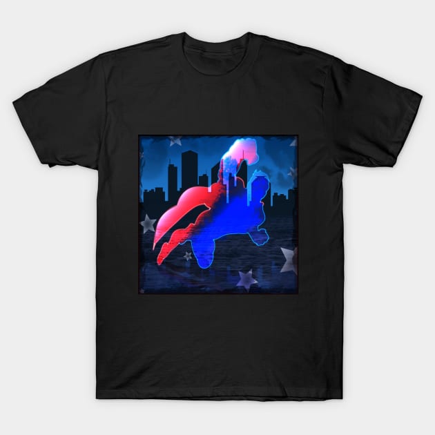 Flying Man T-Shirt by laurelsart2014